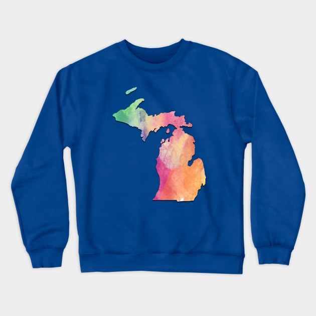 Michigan 2 Crewneck Sweatshirt by doodlesbydani